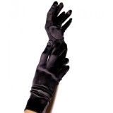 LEG AVENUE - SATIN GLOVES BLACK, LEG AVENUE ACCESSORIES