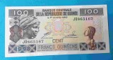 Bancnota Africa Guinea 100 Francs serie JO865167 - UNC - Superba