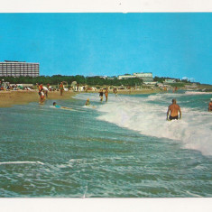 RF2 -Carte Postala- Eforie Nord, Plaja, circulata 1974