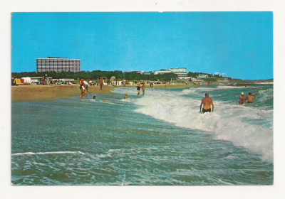 RF2 -Carte Postala- Eforie Nord, Plaja, circulata 1974 foto