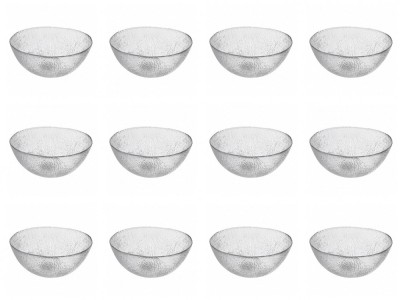 Set boluri, 12 piese, 350 ml, Sticla, Transparent natur foto