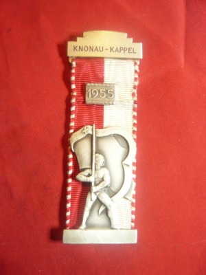 Medalie -Premiu Militar Sportiv Elvetia 1955 - Garda de Camp Knonau-Kappel foto
