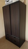 Dulap IKEA cu 2 uși glisante și 4 sertare 120x61x202 cm, stare excelentă, Pal, Other