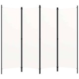 Cumpara ieftin Paravan de camera cu 4 panouri, alb, 200 x 180 cm