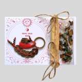 Mini set Feng Shui cu monede chinezesti, hamsa, palo santo si cristale - noroc