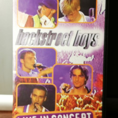caseta VHS Originala cu BACKSTREET BOYS - LIVE (1997/JIVE/GERMANY) - ca Noua