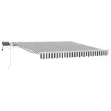 Cumpara ieftin Copertina retractabila manual cu LED, antracit/alb, 300x250 cm