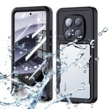 Husa impermeabila Xiaomi Redmi Note 14 Pro 5G ShellBox Waterproof IP68, negru
