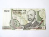 Austria 100 Schilling 1984 in stare buna/foarte buna,bancnota din imagini