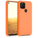 Husa pentru Google Pixel 5, Silicon, Portocaliu, 53633.150