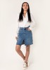 Fusta scurta albastra de denim P213 M10, 34, 36, 38, 40, 42, Albastru