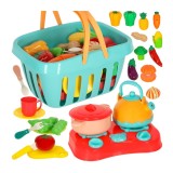 Set legume si fructe de taiat cu Velcro, 28 piese pentru copii