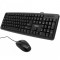 Kit Tastatura Spacer 104 taste, Anti-Spill, Negru + Mouse Optic Spacer