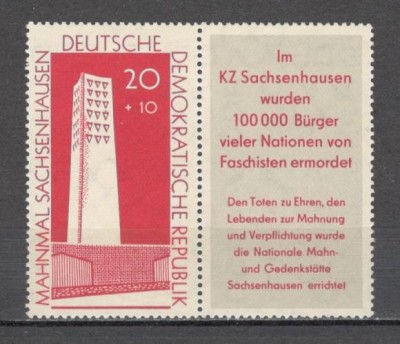 D.D.R.1961 Monumente nationale-cu vigneta SD.86 foto