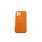 Husa iPhone 12 Silicon Mag Safe Portocalie