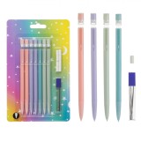 Set Creioane Mecanice, Multicolor, 0.5mm, 9 Bucăți, Radiere Incluse, Oem