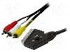 Cablu RCA - SCART, 2m, LOGILINK - CA1029 foto