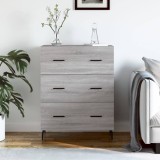 vidaXL Servantă, gri sonoma, 69,5x34x90 cm, lemn compozit