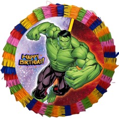 Pinata pentru petreceri 35 cm multicolora model Hulk foto