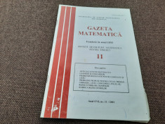 GAZETA MATEMATICA NR 11/2001 foto