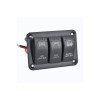 Panou 3 Butoane Intrerupatoare Tip Rocket 12V 24V Auto Camion Barca ALM