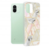 Cumpara ieftin Husa pentru Xiaomi Redmi A1 / A2, Techsuit Marble Series, Pink Hex