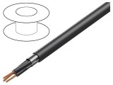 Cablu electric POWER 1000-YFR-OS 2x1mm2 PVC negru 600V 1000V