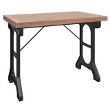 Cumpara ieftin Masa de bucatarie, 110x65x82 cm, lemn masiv de brad si fier