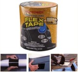 Banda Adeziva Reparatoare Flex Tape, 10cm x 1.5m, Impermeabila, Etansare Rapida, PVC, Metal, Sticla