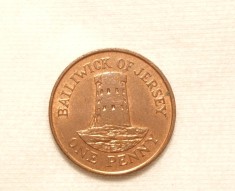 JERSEY 1 PENNY 1990 UNC foto
