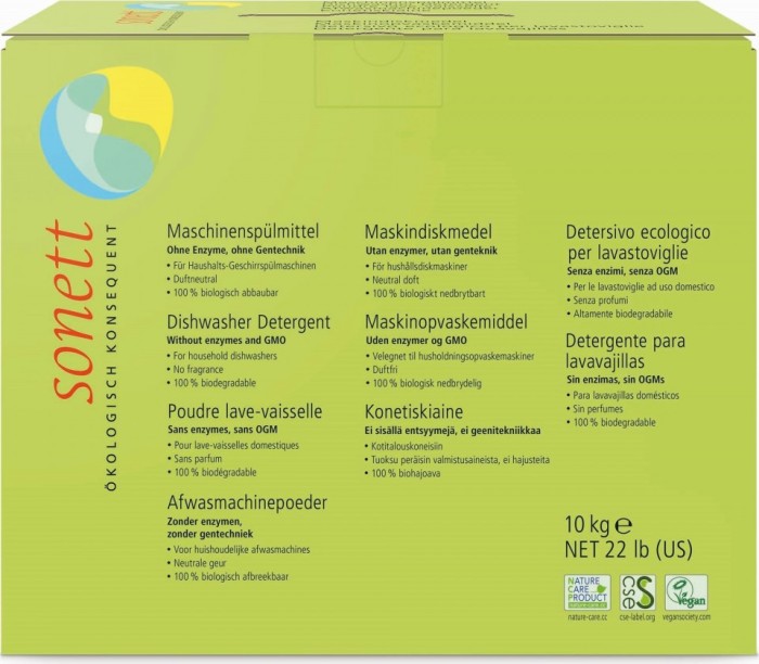 DETERGENT ECOLOGIC PRAF PT. MASINA DE SPALAT VASE 10KG Sonett