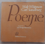 (C524) WALT WHITMAN SI CARL SANDBURG - POEME