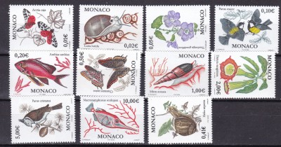 Monaco 2002 fauna si flora MI 1573-2582/2631 MNH nominal 18 eu foto