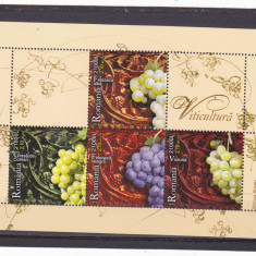 ROMANIA 2005 LP 1685 VITICULTURA BLOC DE 4 TIMBRE MNH