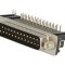 Conector D-Sub 25 PIN soclu tată unghi 90&deg; THT UNC 4-40 -55&divide;105&deg;C