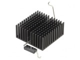 Radiator extrudat cu aripioare BGA/FPGA negru 40x40mm