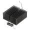 Radiator extrudat cu aripioare BGA/FPGA negru 40x40mm