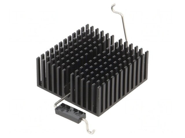 Radiator extrudat cu aripioare BGA/FPGA negru 40x40mm