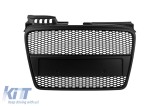 Grilaj mat negru fara emblema tip RS potrivit pentru Audi A4 B7 sedan, break 2004-2007 cu bara de protectie standard Performance AutoTuning