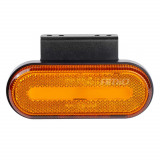 Lampa gabarit LED ovala portocalie AMiO OM-01-O, IP67, 10-30V