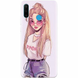 Husa silicon pentru Huawei P30 Lite, Girl Look