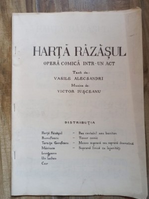 Victor Iusceanu - Harta Razasul, Opera comica intr-un act foto