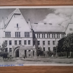 anii 50 Carte Postala GHEORGHIENI Liceul mixt romano-maghiar RPR Comunism