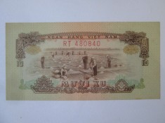 Vietnamul de Sud 10 Xu 1966 UNC seria:480 840,bancnota din imagini
