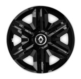 Cumpara ieftin Set 4 capace roti hubcaps fast black R16 pentru gama auto Renault, Autohelix MSA