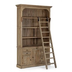 Biblioteca lemn mango maro Domitille 143.5x40.6x233.7 cm