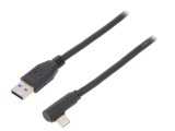 Cablu USB 3.0 A la C unghi 1,5m negru