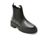 Ghete GEOX negre, D56VDA, din piele naturala