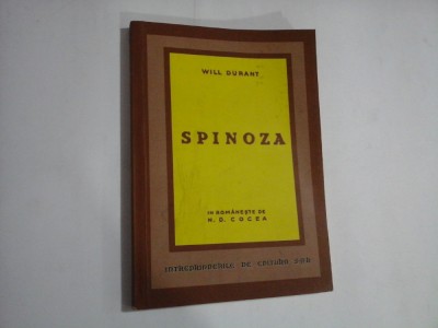 SPINOZA - WILL DURANT foto