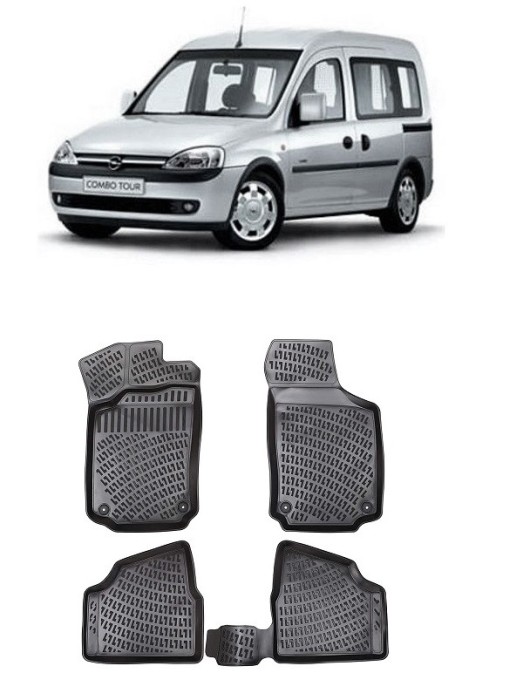 Set Covorase Auto Cauciuc dedicate Opel Combo C (2001-2011)